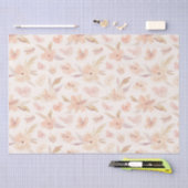 Elegant Waterverf Zachte Floral Tissuepapier (Craft)