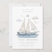 Elegant Waterverf zeiljacht Kaart (Voorkant)