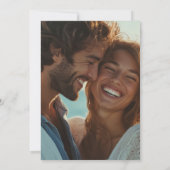 Elegant Waterverf zeiljacht Save the Date Kaart (Achterkant)