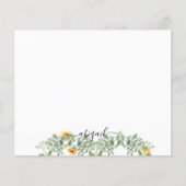 Elegant Waterverf Zonnebloemen in Foliage Custom (Voorkant)