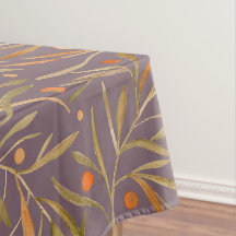 Elegant Waterverfbladpatroon Paarse Achtergrond