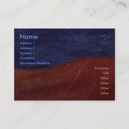 Elegant Wave Visitekaartje (Voorkant)