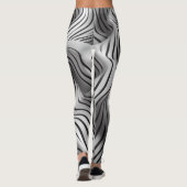 Elegant Waves Fabric Design 3 Leggings (Achterkant)