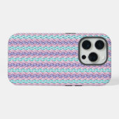 Elegant Wavy Abstract Pattern iPhone Case Hoesje (Achterkant horizontaal)