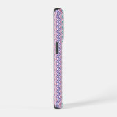 Elegant Wavy Abstract Pattern iPhone Case Hoesje (Rechterkant)
