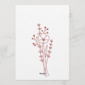 Elegant Wavy Frame Bridal Shower Photo Invitation Kaart (Achterkant)