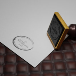 Elegant Wax Seal Retour Adres Stamp Zelfinktende Stempel