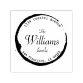 Elegant Wax Seal Retour Adres Stamp Zelfinktende Stempel (Design)