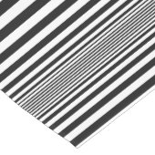 Elegant Waxing Black & White Striped Medium Tafelloper (Hoek)