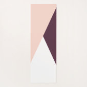 Elegant wazige roze en stevige geometrische drieho yogamat (Achterkant)