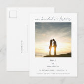 Elegant We besloten op Forever Photo Aankondigingskaart (Voorkant / Achterkant)