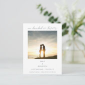 Elegant We besloten op Forever Photo Aankondigingskaart (Staand voorkant)