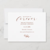 Elegant We besloten op Forever Save the Date Kaart (Voorkant)