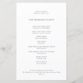 Elegant We delen foto's QR Code Trouwprogramma (Achterkant)