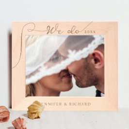 Elegant We Do Wedding Calligraphy Laser gegraveerd