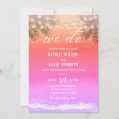 Elegant we doen een soennitisch tropisch palmstran kaart (Voorkant)