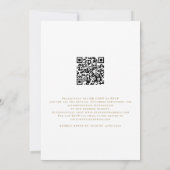 Elegant We doen Gold Script QR Code Weddenschap Kaart (Achterkant)