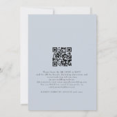 Elegant we doen overlay QR code foto bruiloft Kaart (Achterkant)