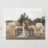  Elegant We Eloped Bruiloft Foto Aankondiging (Voorkant)