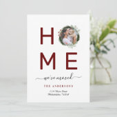 Elegant We hebben kerstfoto gemaakt, thuis. Aankondiging (Staand voorkant)