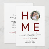 Elegant We hebben kerstfoto gemaakt, thuis. Aankondiging (Voorkant / Achterkant)