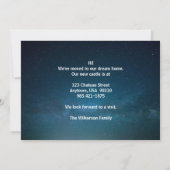 Elegant We hebben 's nachts een nieuw thuiskasteel Aankondiging (Achterkant)