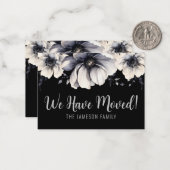 Elegant We hebben Verhuisd Aankondiging Kaart (Voorkant / Achterkant in situ)