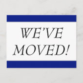 Elegant "WE HEBBEN VERPLAATST!" Briefkaart voor wi (Voorkant)