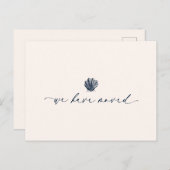 Elegant We hebben verplaatst handgeschreven script Briefkaart (Voorkant / Achterkant)