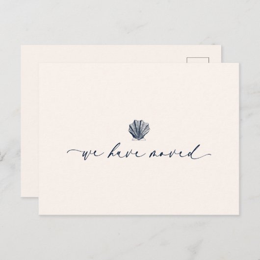 Elegant We hebben verplaatst handgeschreven script Briefkaart (Voorkant / Achterkant)