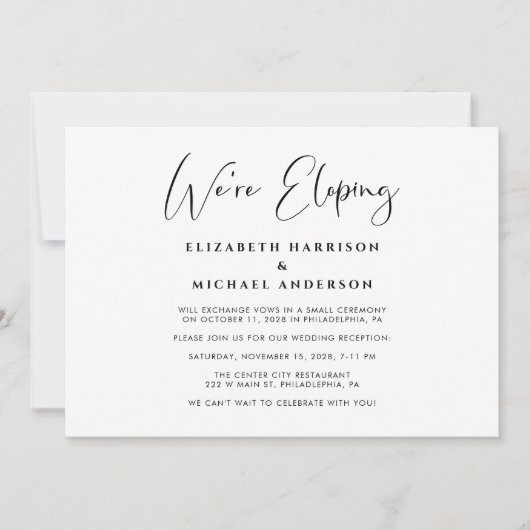 Elegant We verwijderen QR-code voor bruiloft. Kaart (Voorkant)