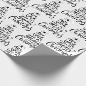 Elegant We wensen je een vrolijk kerstcitaat Cadeaupapier (Hoek)