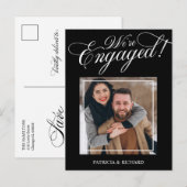 Elegant We zijn betrokken bij de aankondiging van  Briefkaart (Voorkant / Achterkant)