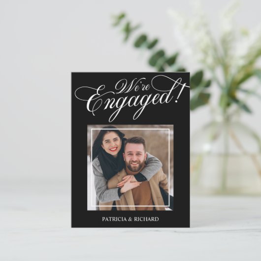 Elegant We zijn betrokken bij de aankondiging van  Briefkaart (Staand voorkant)