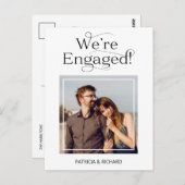 Elegant We zijn betrokken bij de aankondiging van  Briefkaart (Voorkant / Achterkant)