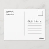 Elegant We zijn betrokken bij de aankondiging van  Briefkaart (Achterkant)