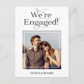 Elegant We zijn betrokken bij de aankondiging van  Briefkaart (Voorkant)