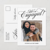 Elegant We zijn betrokken bij de aankondiging van  Briefkaart (Voorkant / Achterkant)