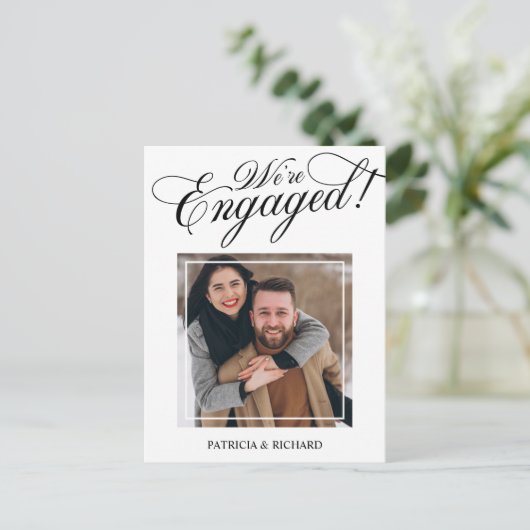 Elegant We zijn betrokken bij de aankondiging van  Briefkaart (Staand voorkant)