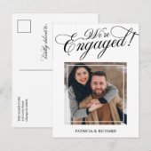 Elegant We zijn betrokken bij de aankondiging van  Briefkaart (Voorkant / Achterkant)