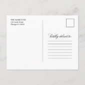 Elegant We zijn betrokken bij de aankondiging van  Briefkaart (Achterkant)