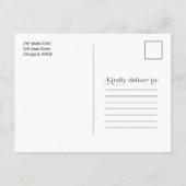 Elegant We zijn een aanklacht tegen Verloving Briefkaart (Achterkant)