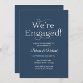 Elegant We zijn een uitnodiging van de Engagement  (Voorkant / Achterkant)