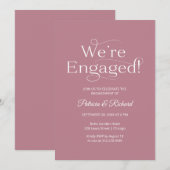 Elegant We zijn een uitnodiging van de Engagement  (Voorkant / Achterkant)