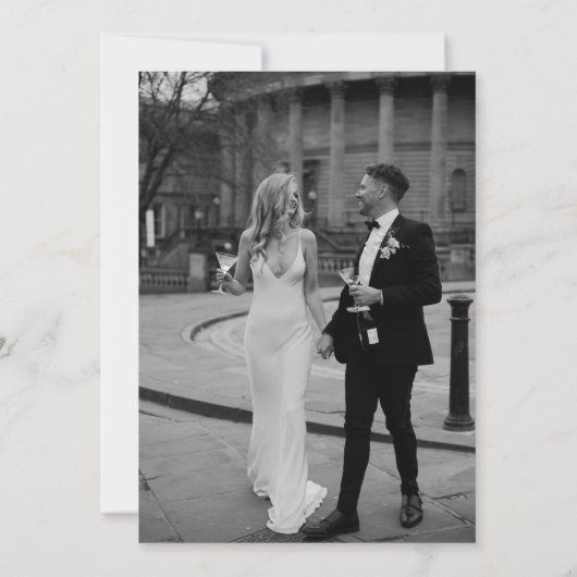 Elegant We zijn een uitnodiging van de Engagement (Achterkant)