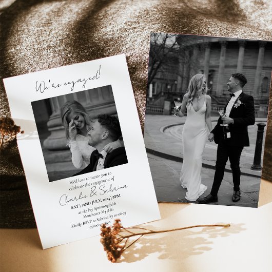 Elegant We zijn een uitnodiging van de Engagement