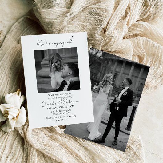 Elegant We zijn een uitnodiging van de Engagement 