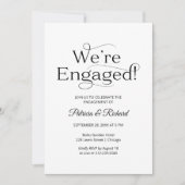 Elegant We zijn een uitnodiging van de Engagement  (Voorkant)