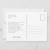 Elegant We zijn getrouwd Wedding Accouncement Kaar Aankondiging (Achterkant)