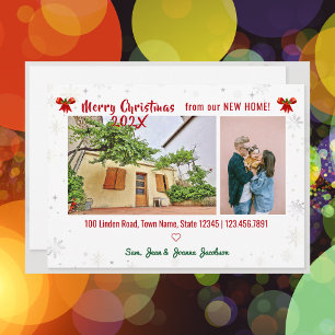 Elegant We zijn op weg naar kerstHolly-foto's Aankondiging